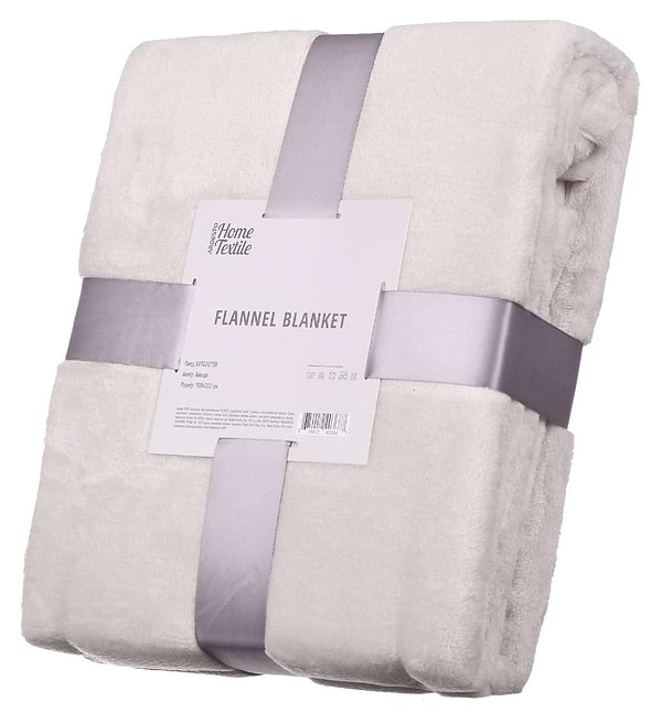 Фото - Плед полуторний Ardesto Flannel 160х200 см айворі (ART0201SB)