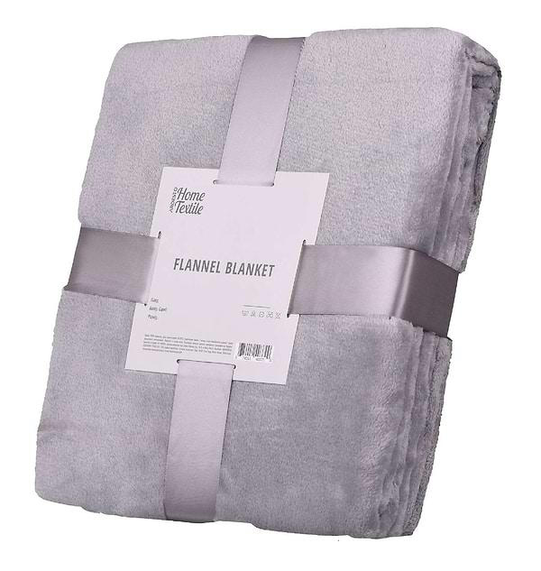 Фото - Плед євро Flannel 200х220 см сірий (ART0204SB)