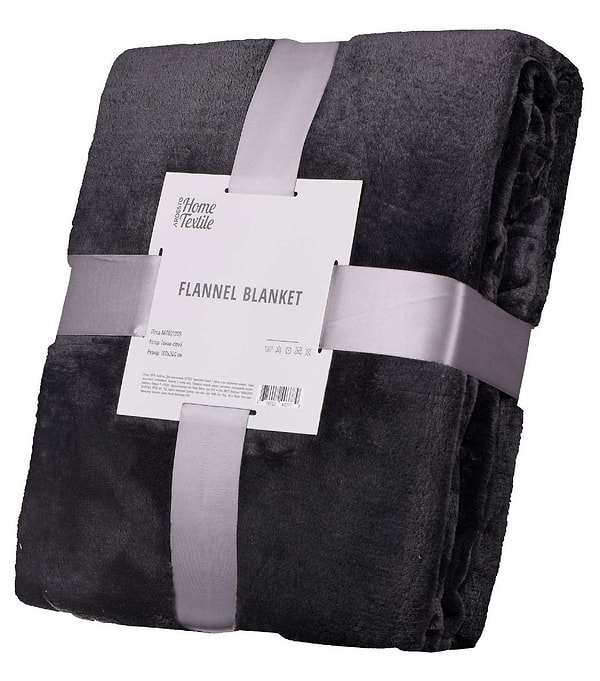 Фото - Плед полуторный Ardesto Flannel 160х200 см темно-серый (ART0210SB)