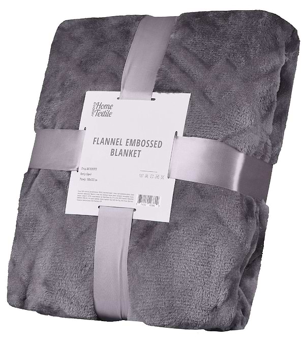 Фото - Плед полуторный Ardesto Embossed 160х200 см серый (ART0303EB)