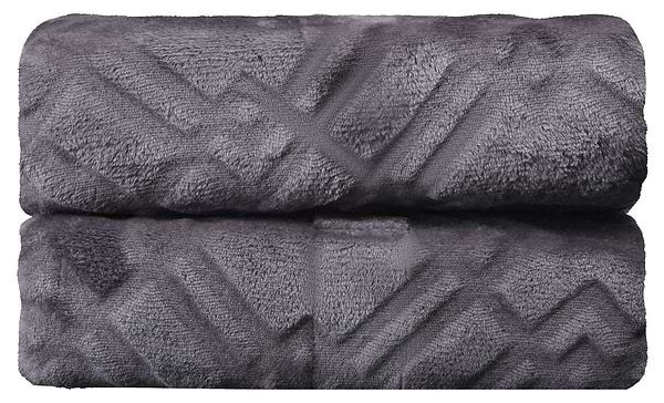 Фото - Плед євро Embossed 200х220 см сірий (ART0304EB)