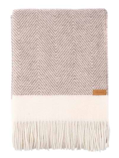 Плед полуторний Ardesto Leonardo Bianco 140x200 см тауп (ART0501LB)