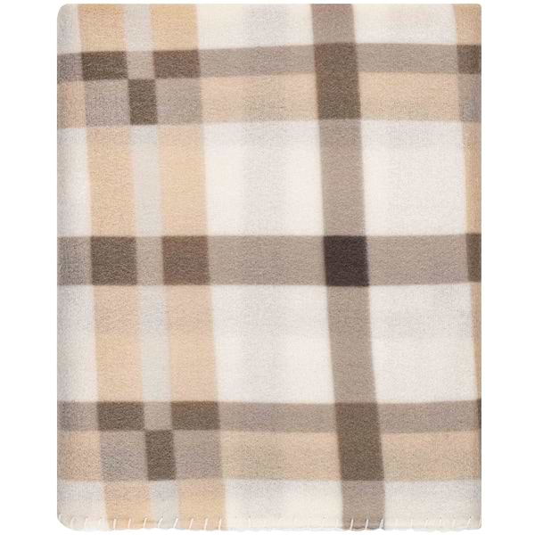 Фото - Плед односпальный Ardesto Fleece 130x160 см клетка бежевый (ART0711PB)