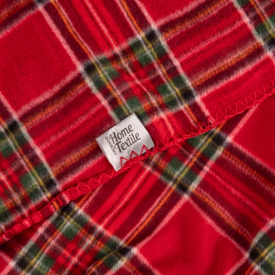 Фото - Плед односпальний Ardesto Fleece 130x160 см клітинка червоний (ART0717PB)