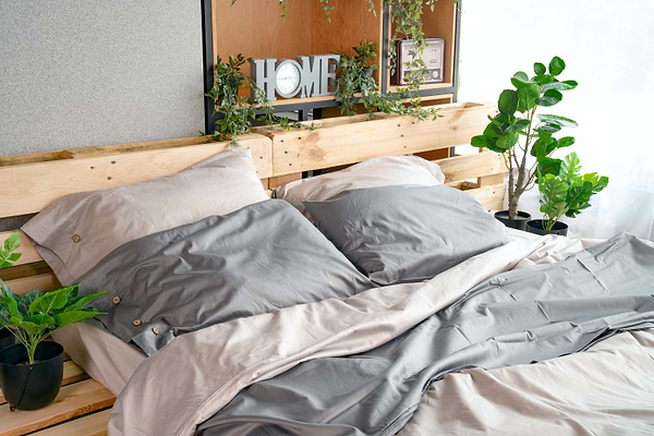 Фото - Простынь полуторная Ardesto  Mix&Match 180х240 айвори (ART1824FSC)