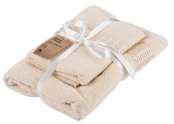 Фото - Набір рушників Ardesto Lotus 50х90 см 2 шт. (ART2357IV)