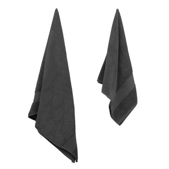 Фото - Полотенце для лица Ardesto махровое SuperSoft 50х90 см серый темный (ART2250MCP)