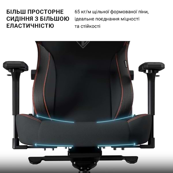 Фото - Крісло для геймерів Anda Seat Kaiser 3 Size XL Black (AD12YDC-XL-01-B-PVC)