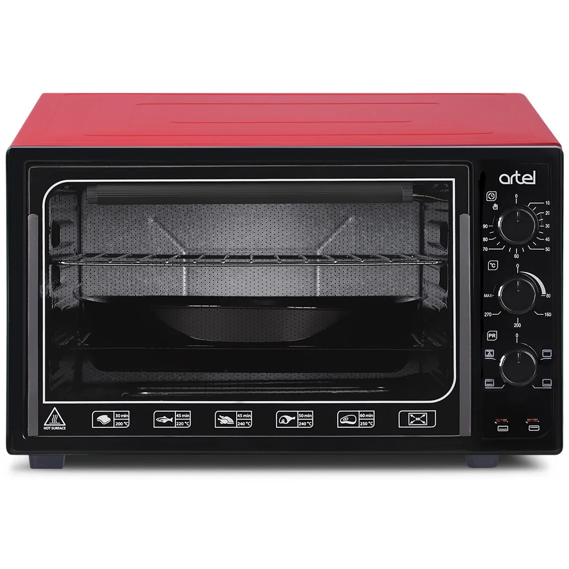 Піч електрична ARTEL MD 3618 L Red-Black - Фото 1