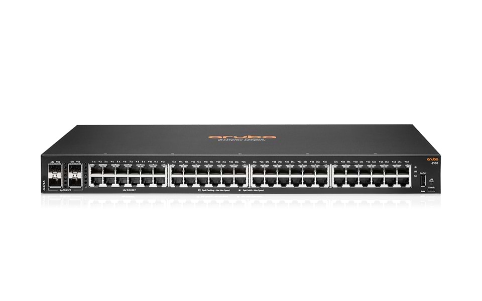 Коммутатор локальной сети (Switch) Aruba 48PORT 1000M 4SFP+/6100 (JL676A) - Фото 1