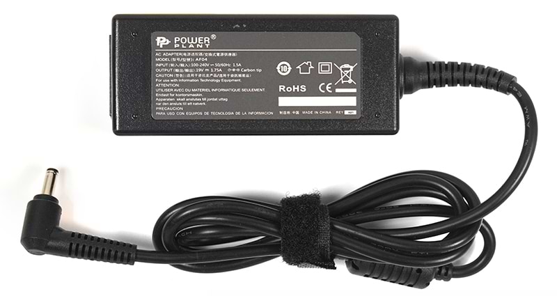 Зарядное устройство для ноутбука PowerPlant Asus 220V 19V 33W 1.75A (AS33F4014) - Фото 1