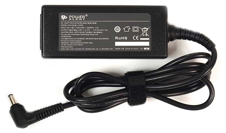 Зарядное устройство для ноутбука PowerPlant Asus 220V 45W 19V 2.37A (AS45F4014) - Фото 1