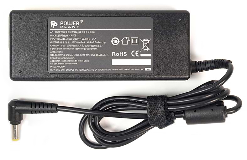 Купити Зарядний пристрій для ноутбука PowerPlant Asus 220V 19V 90W 4.74A (AS90F5525) - Фото 1 Зарядний пристрій для ноутбука PowerPlant Asus 220V 19V 90W 4.74A (AS90F5525) - Фото 1
