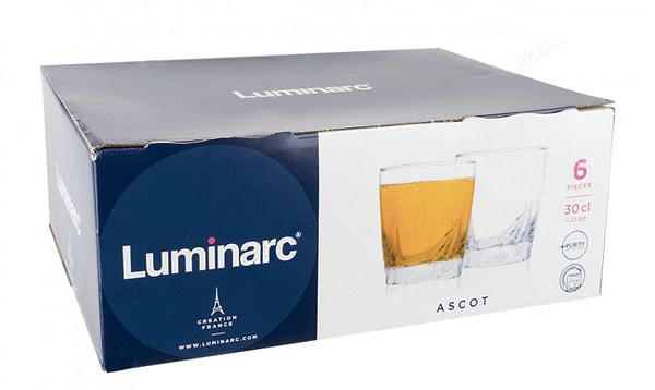 Фото - Набір склянок Luminarc Ascot 300 мл 6 шт. (N0757)