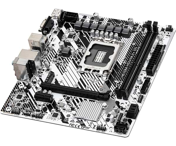 Фото - Материнська плата ASRock H610M-HDV/M.2+ D5