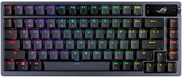 Фото - Клавіатура бездротова ігрова Asus ROG Azoth RGB 81key NX RD USB/WL/BT EN Black