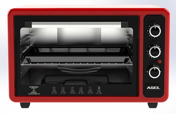 Фото - Уценка - Печь электрическая ASEL AF 33-23 Red