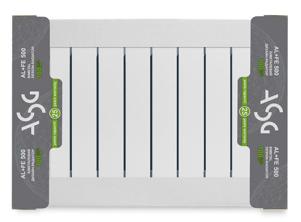 Фото - Уцінка - Радіатор опалення ASG 500х100 (30 атм) 10 секцій