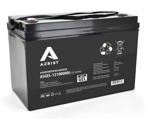 Аккумулятор для ИБП Azbist 12V 100.0Ah (ASGEL-121000M8)