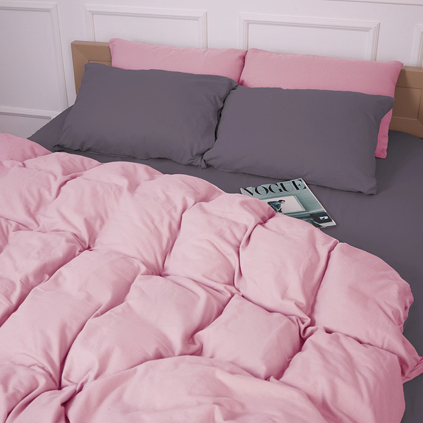 Фото - Наволочка MirSon Фланель 001-008 Ash grey/Pink 70х70 см (2200009660993)