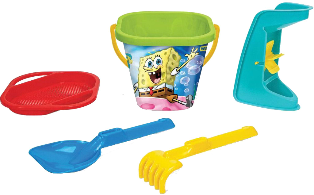 Купити Набір для гри в пісочниці Wader 5 ел. "Губка Боб", Spongebob (81641) - Фото 1 Набір для гри в пісочниці Wader 5 ел. "Губка Боб", Spongebob (81641) - Фото 1