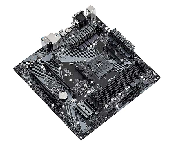 Фото - Материнська плата ASRock B450M Pro4 R2.0