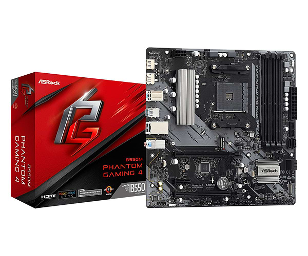 Фото - Материнская плата ASRock B550M Phantom Gaming 4