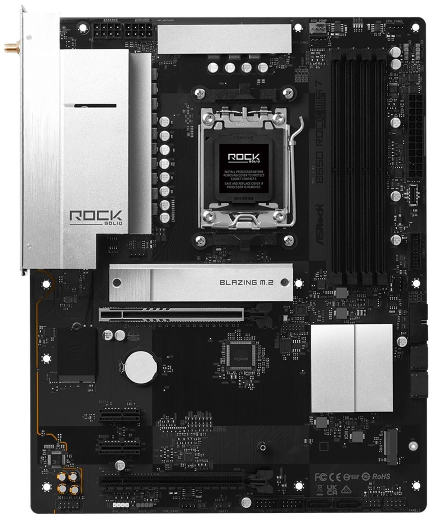 Материнська плата ASRock B650 ROCK WIFI 7 4xDDR5