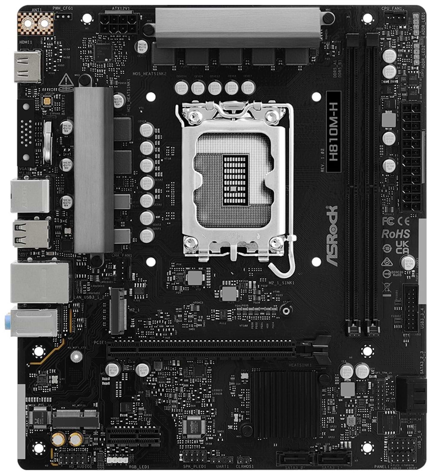 Материнская плата ASRock H810M-H DDR5