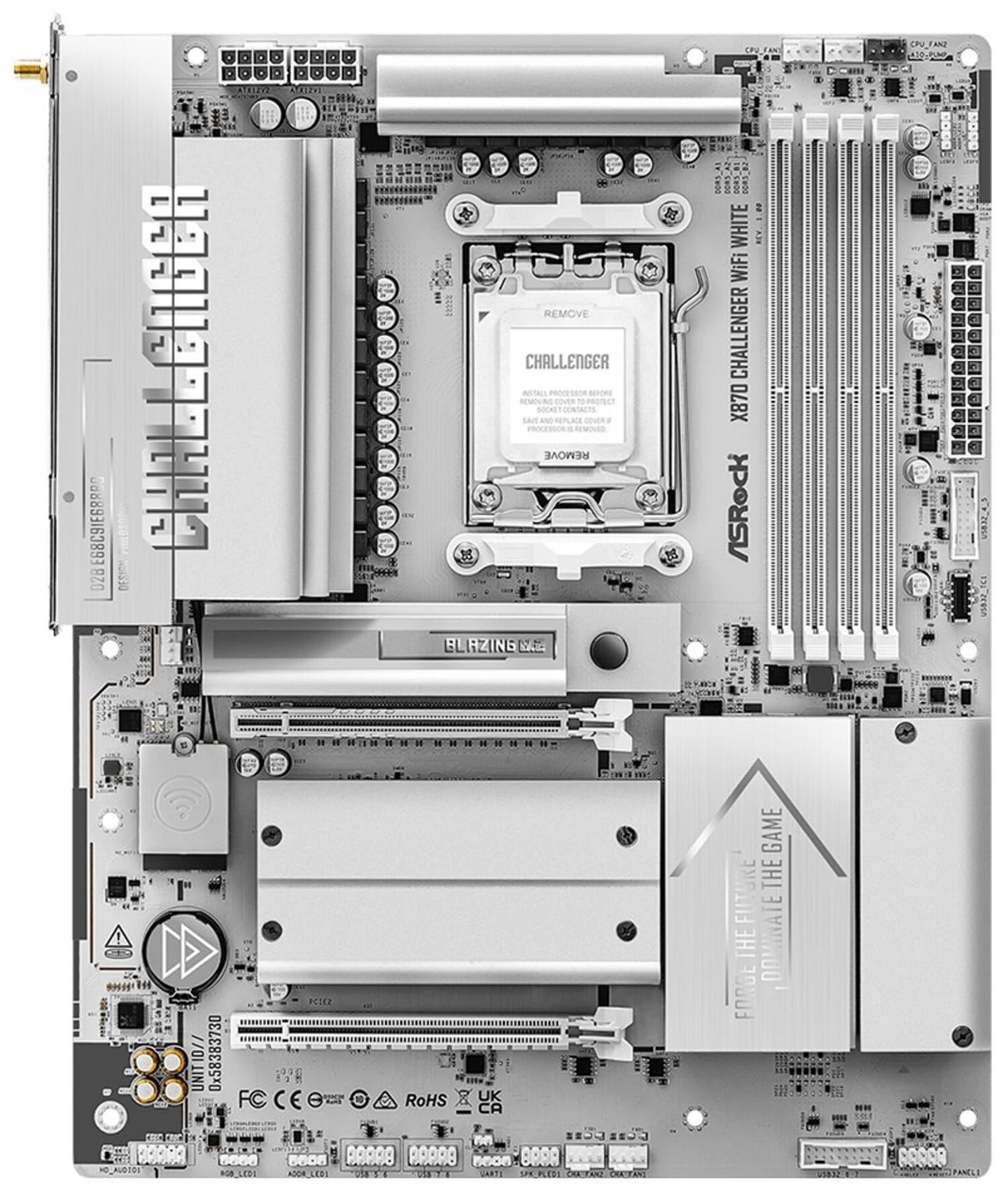 Материнська плата ASRock X870 CHALLENGER WIFI WHITE 4xDDR5