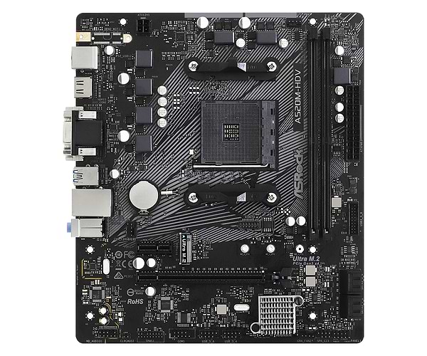 Фото - Материнская плата ASRock A520M-HDV Socket AM4