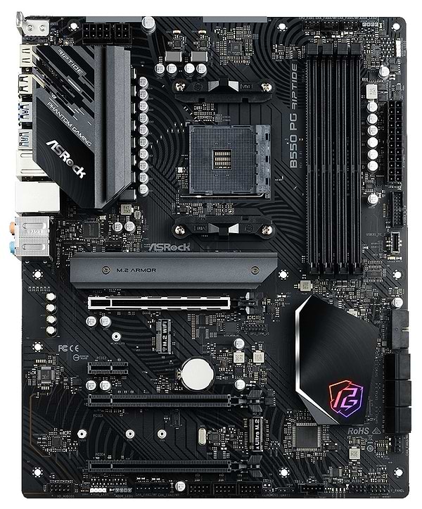 Фото - Материнська плата ASRock B550_PG_Riptide Фото - Материнська плата ASRock B550_PG_Riptide