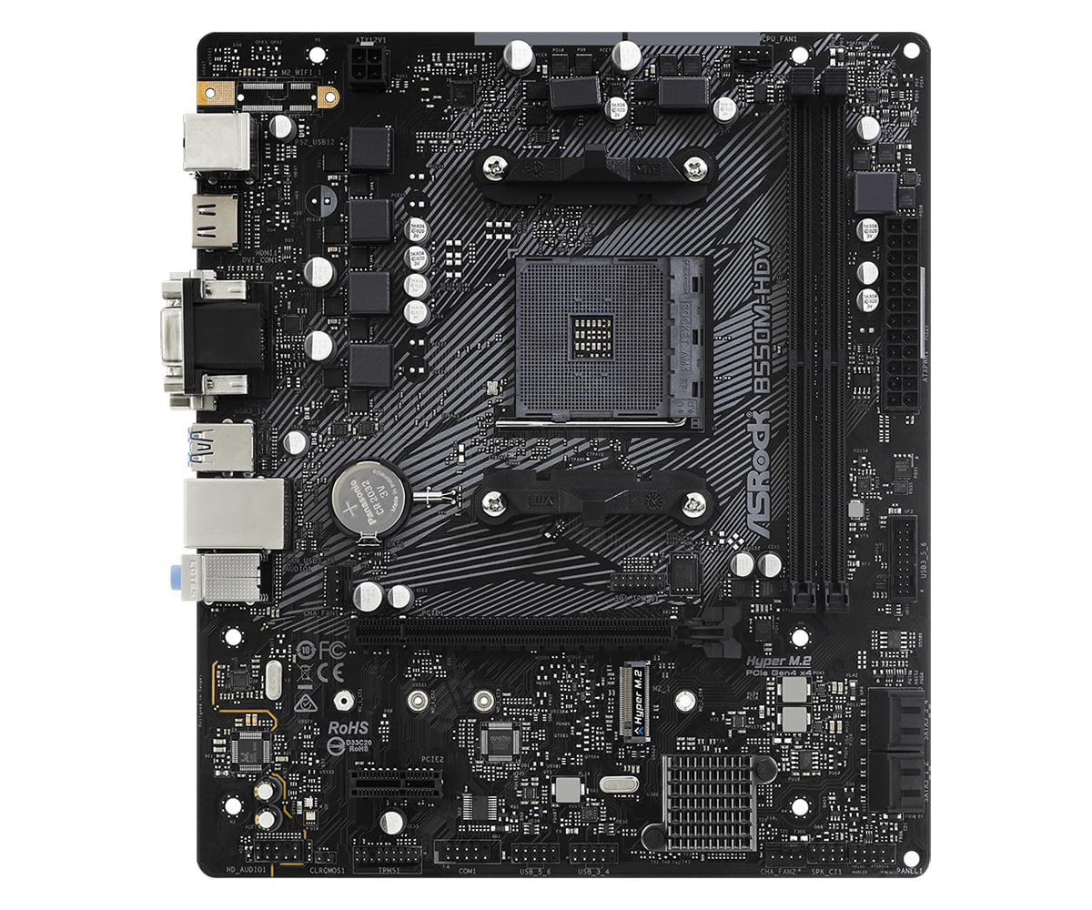 Материнська плата ASRock B550M-HDV Socket AM4 - Фото 1