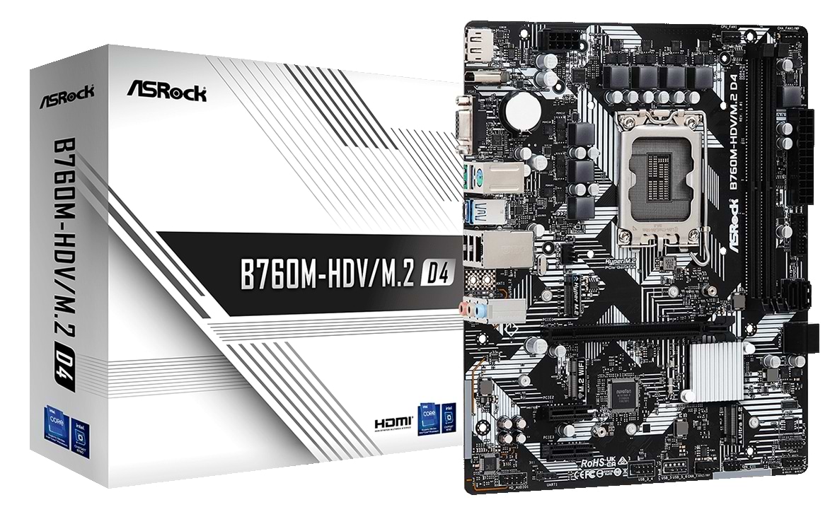 Материнська плата ASRock B760M-HDV/M.2 D4