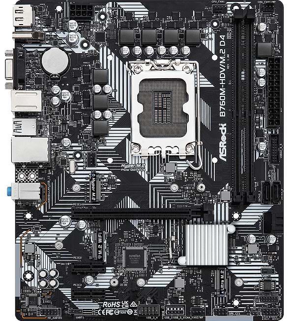 Фото - Материнская плата ASRock B760M-HDV/M.2 D4