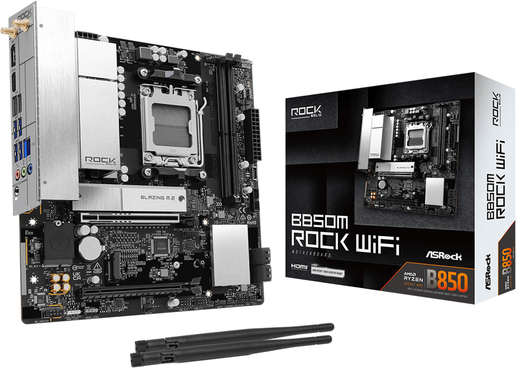 Материнська плата ASRock B850M ROCK WIFI