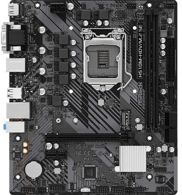 Фото - Материнская плата ASRock DDR4 H510M-HDV/M.2 SE Фото - Материнская плата ASRock DDR4 H510M-HDV/M.2 SE