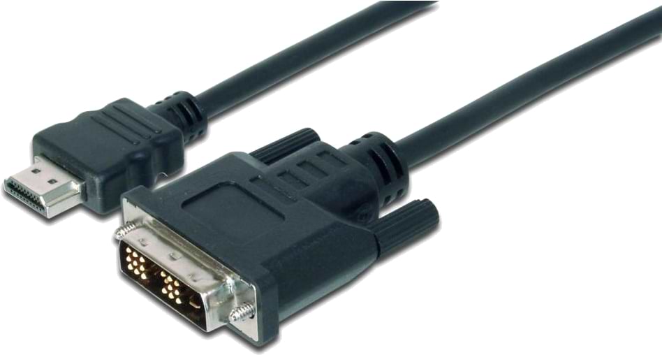 Кабель HDMI Assmann HDMI to DVI 18+1pin M 2.0 m (AK-330300-020-S) - Фото 1