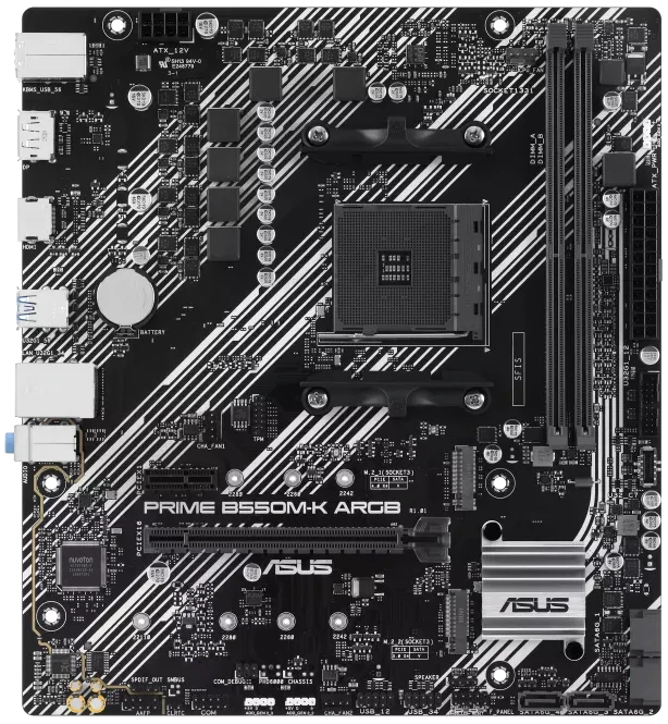 Материнська плата Asus PRIME B550M-K ARGB DDR4 (90MB1GC0-M0EAY0)
