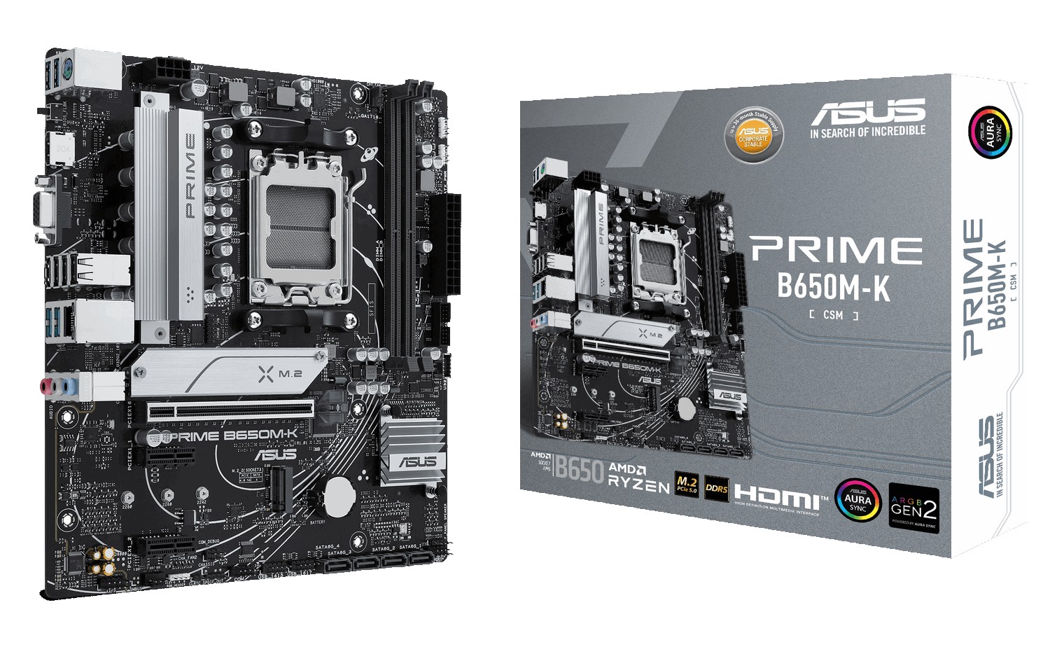 Материнська плата Asus PRIME B650M-K DDR5 - Фото 1