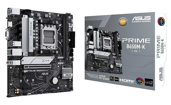 Фото - Материнська плата Asus PRIME B650M-K DDR5 Фото - Материнська плата Asus PRIME B650M-K DDR5