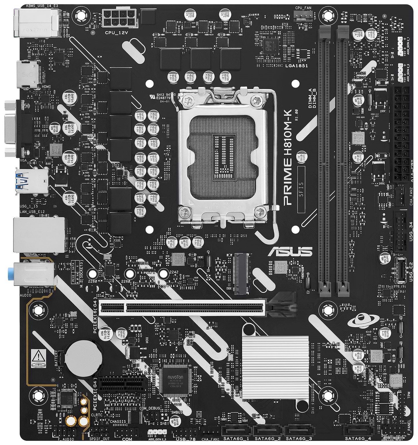 Материнська плата Asus PRIME H810M-K (90MB1N10-M0EAY0)
