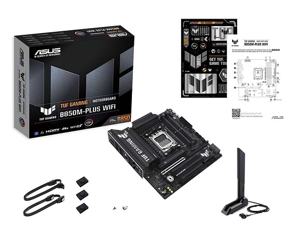 Фото - Материнська плата Asus TUF GAMING B850M-PLUS WIFI DDR5