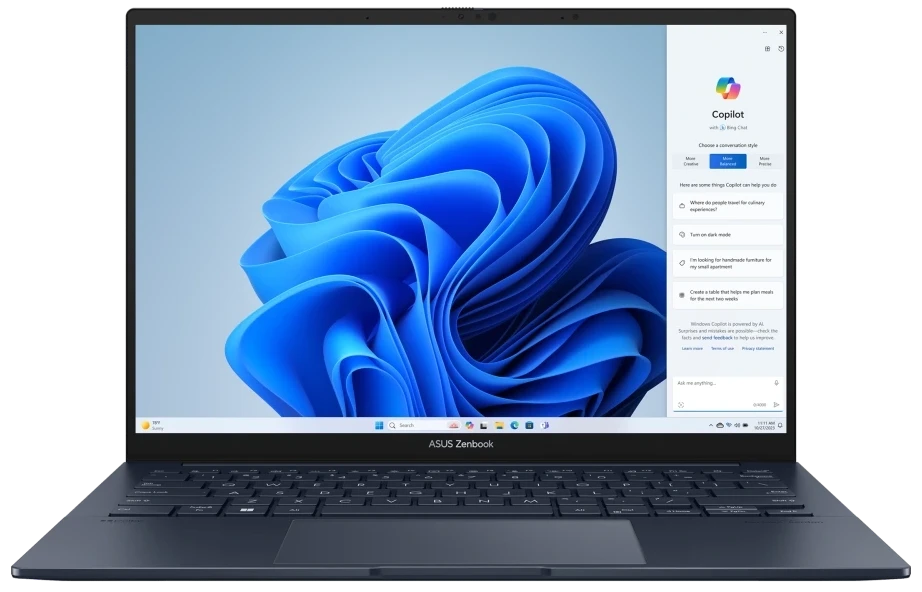 Ноутбук Asus Zenbook 14 UX3405CA-QL296 Ponder Blue