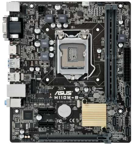 Фото - Материнская плата Asus H110M-R/C/SI/White-Box