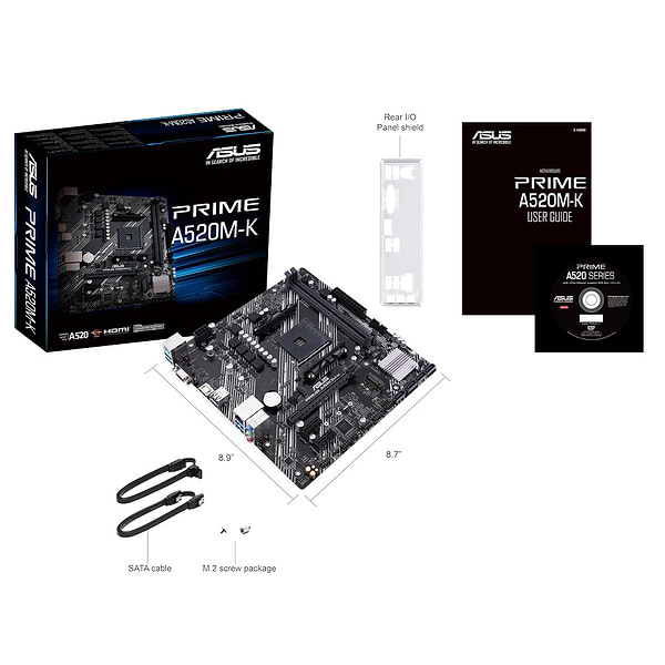 Фото - Материнська плата Asus PRIME A520M-K