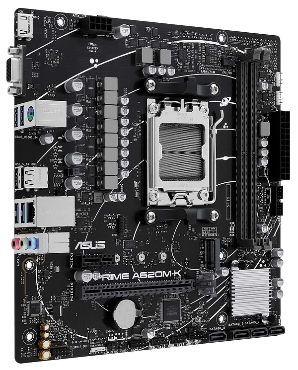 Фото - Материнская плата Asus PRIME A620M-K DDR5