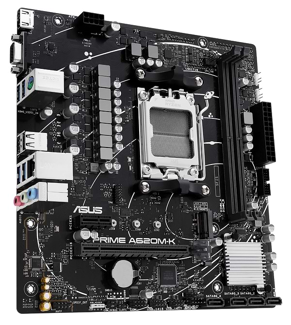 Фото - Материнская плата Asus PRIME A620M-K DDR5