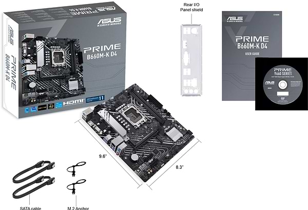 Фото - Материнская плата Asus PRIME B660M-K D4