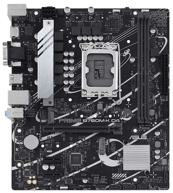 Фото - Материнская плата Asus Prime B760M-K D4